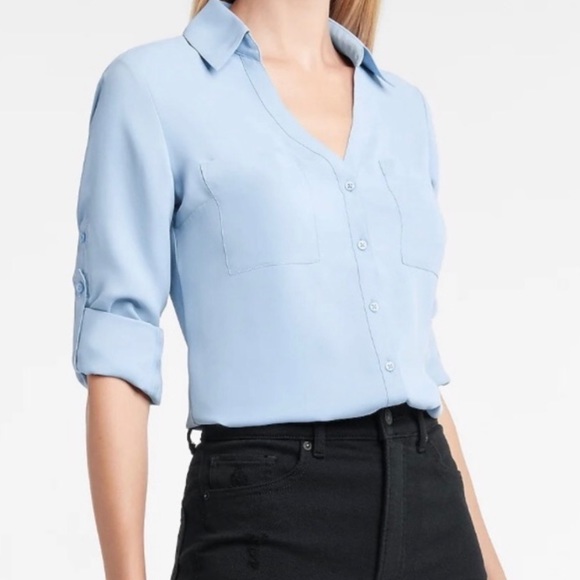 Talbots Button Down Cute Work Wear blouse M - Picture 6 of 9